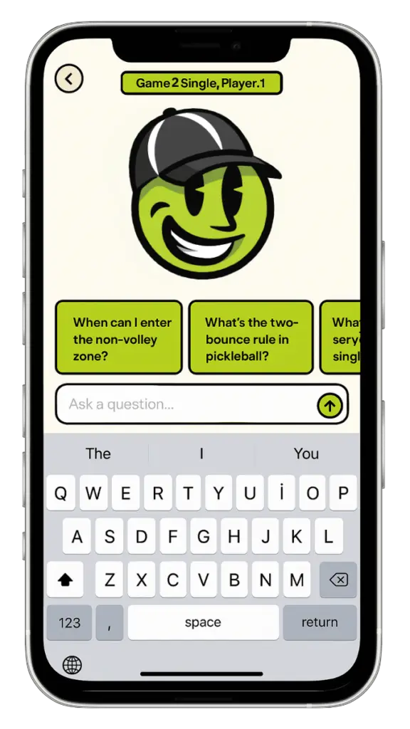 Screen view of the Ruley.ai sports rules app